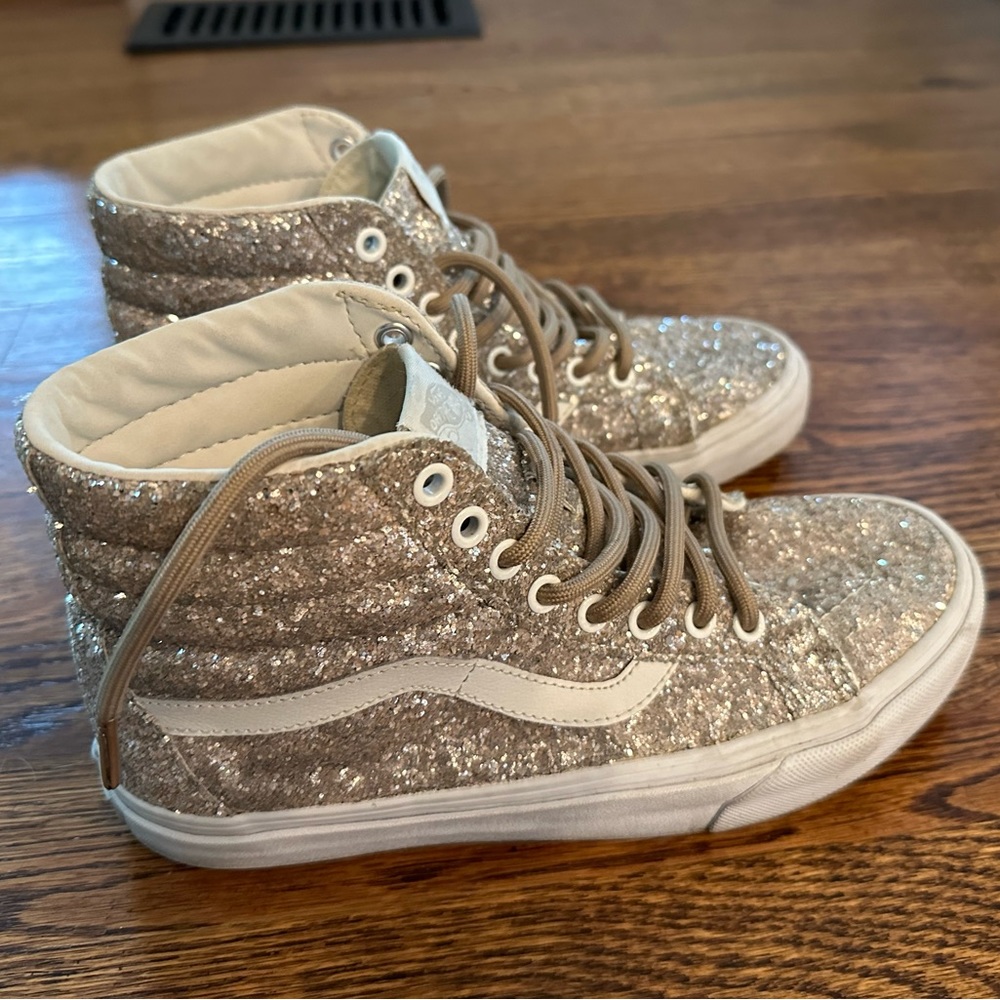 Vans Gold Glitter high tops *limited edition* size 7.5